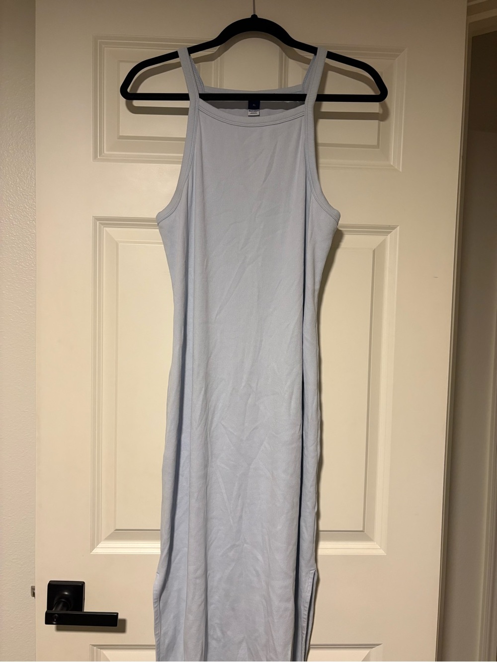 Old Navy Light Blue Tank Ribbed Maxi Dress Size XL